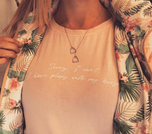 Load image into Gallery viewer, "I HAVE PLANS" Pink T-shirt