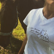 Load image into Gallery viewer, "I LIKE HORSES" WHITE T-shirt