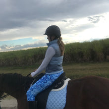 Load image into Gallery viewer, Blue Marble / Tri Coloured Puffer Vest Jacket