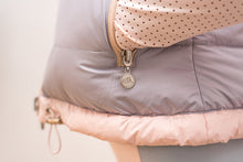 Load image into Gallery viewer, ERA Pink Floral / Tri Coloured Puffer Vest Jacket