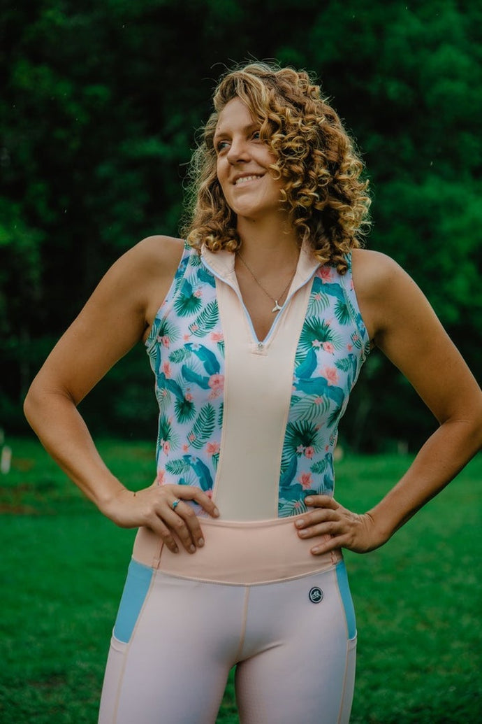 Pink Floral Vest